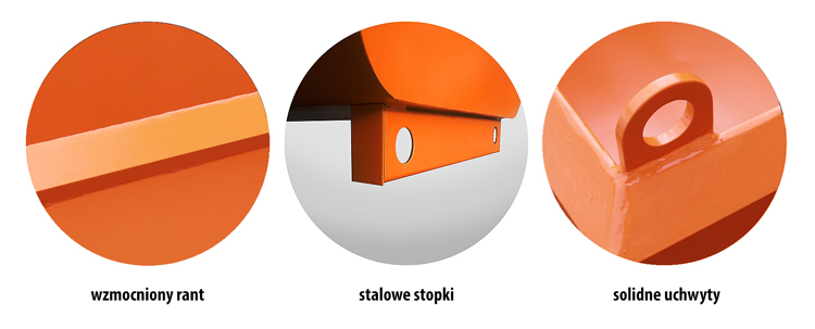 Kastry stalowe 1000 l